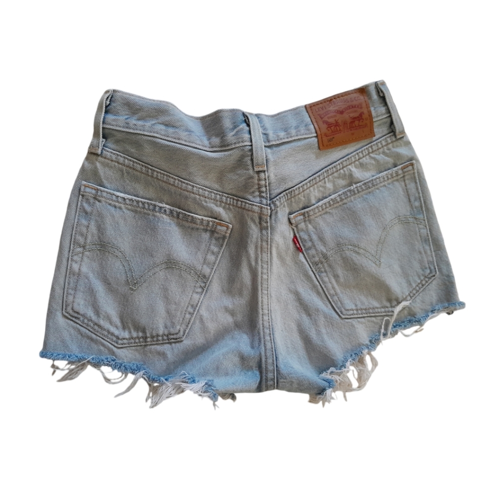 Levi's 501 women's  button fly Denim Shorts Size W 25